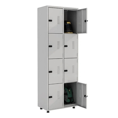 ARMÁRIO  ROUPEIRO DE AÇO 8 PORTAS 190CM X 64CM X 42CM 